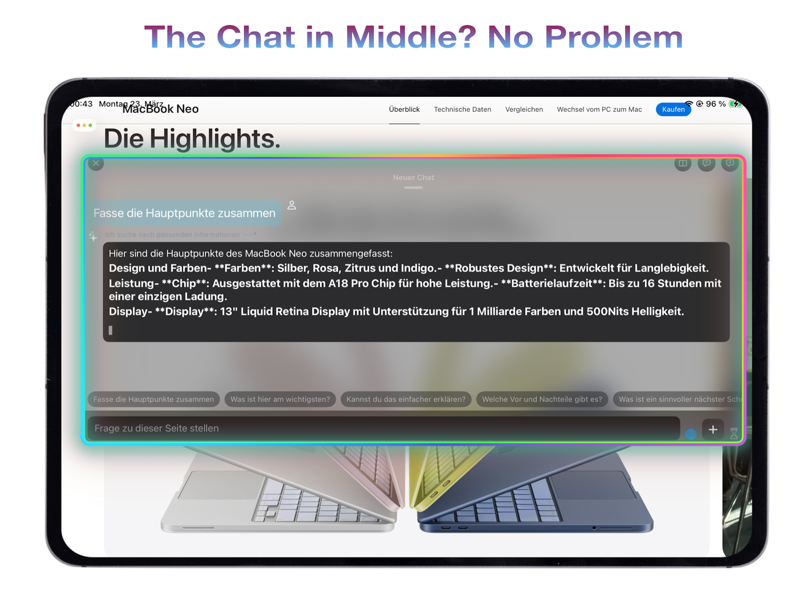 KiBrowser iPad Split Screen