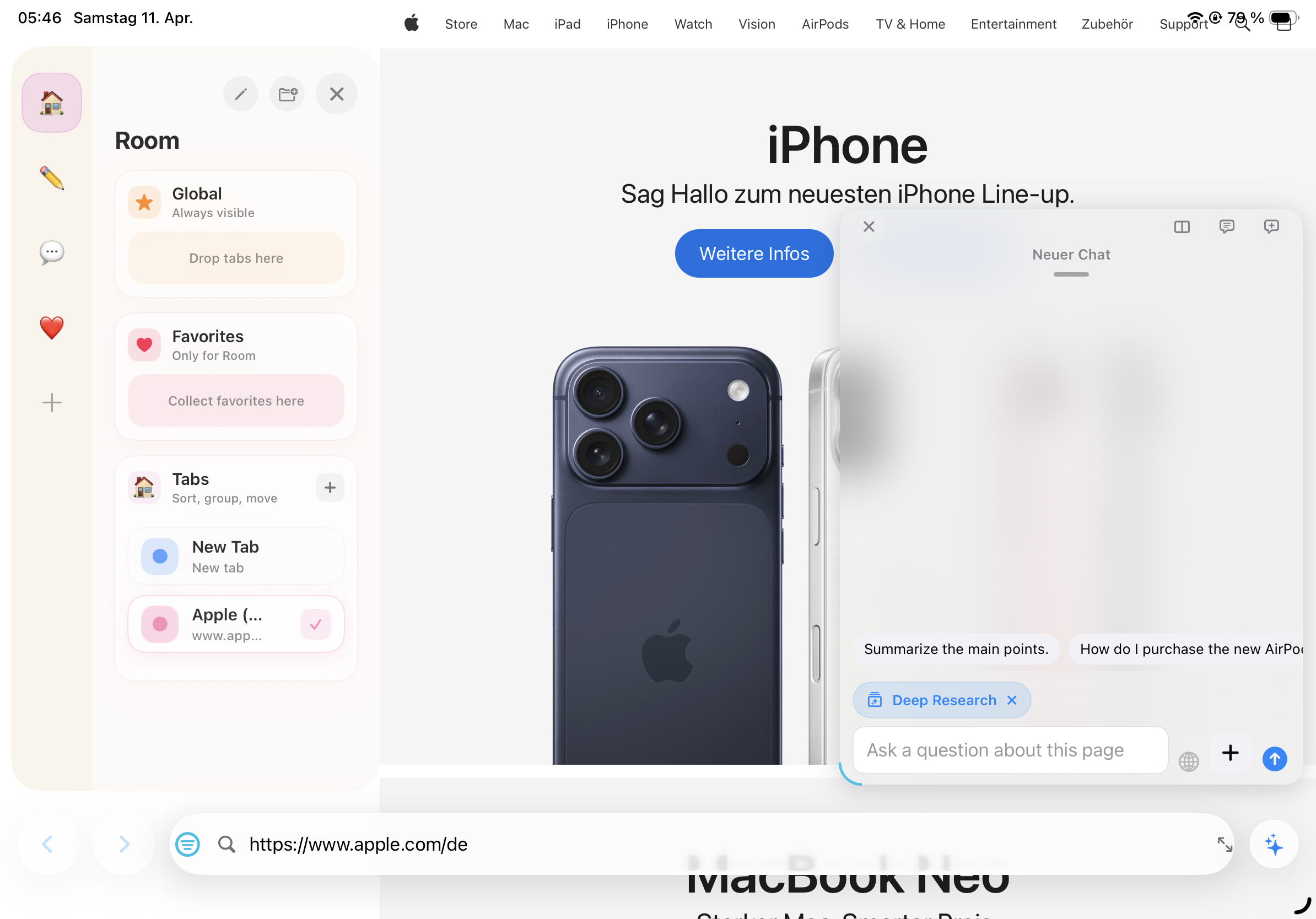 KiBrowser Chat Focus